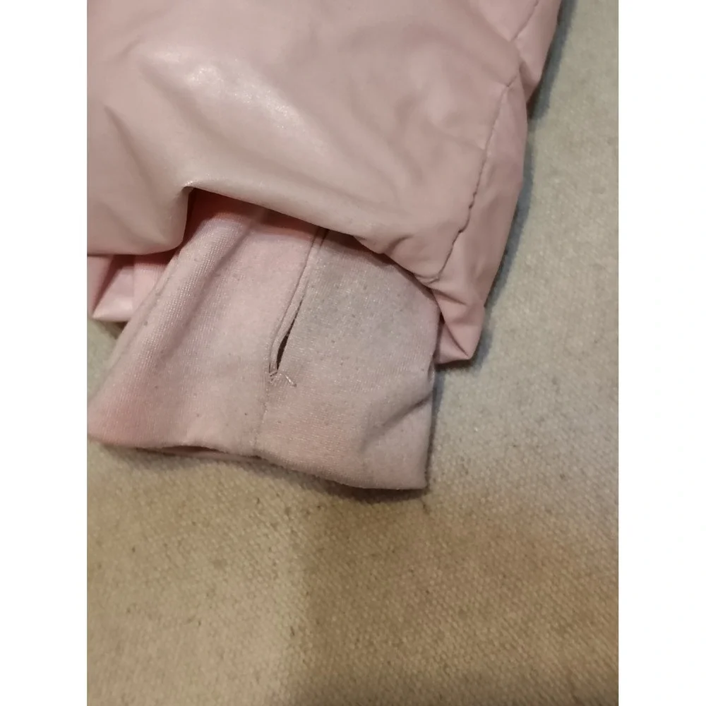 Juicy Couture‎ Girls Pink Puffer Jacket with Faux Fur Hood Size S 7 8 - Picture 4 of 10